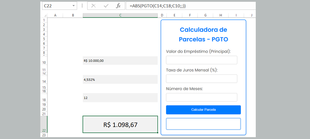 Calculadora PGTO